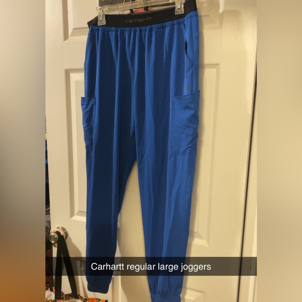 Carhartt women’s  Vibrant Blue Joggers scrubs
